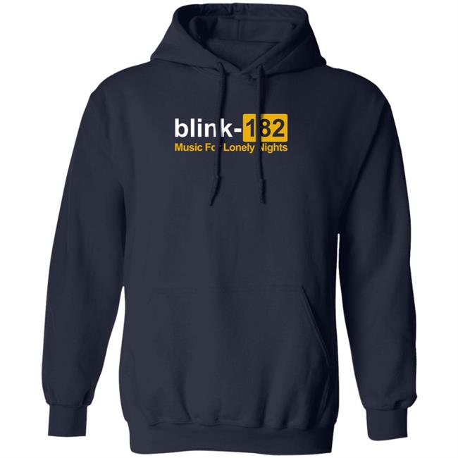Blink 182 Merch Music For Lonely Nights Hoodie Blink 182 Merch Music For Lonely Nights Hoodie