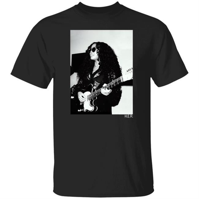 H.E.R. Merch Girls With Guitars Black Long Sleeve Tee
