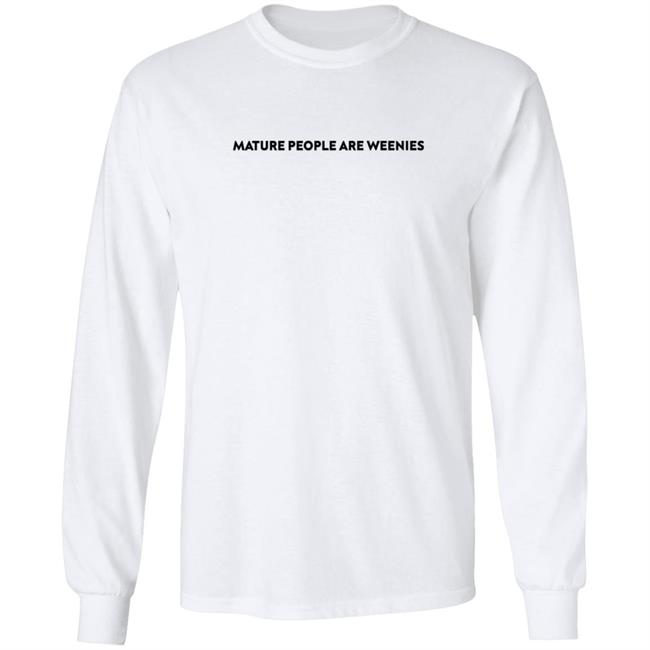 Baylen Levine Merch Mature People Are Weenies Tee Baylen Levine Merch Mature People Are Weenies Tee