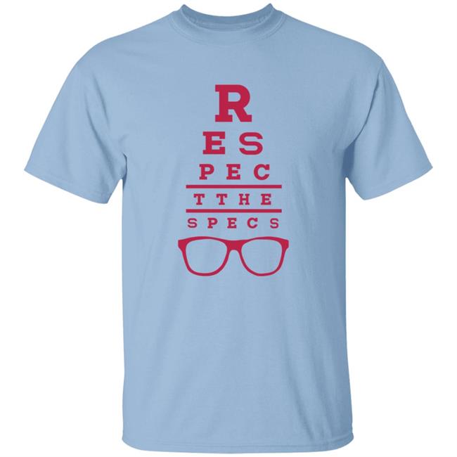 Rodrigo Blankenship Merch Respect the Specs Eye Exam Tee Shirt
