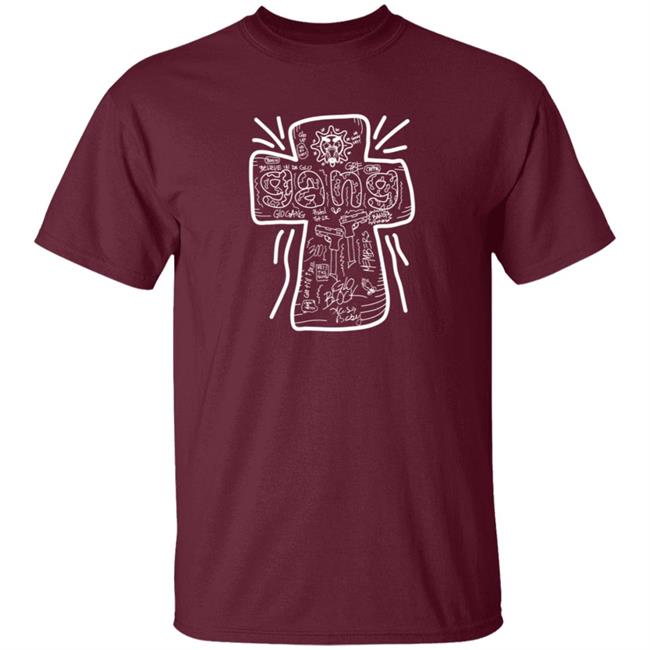 Glo Gang Merch Believe Cross Tee Shirt Glo Gang Merch Believe Cross Tee Shirt