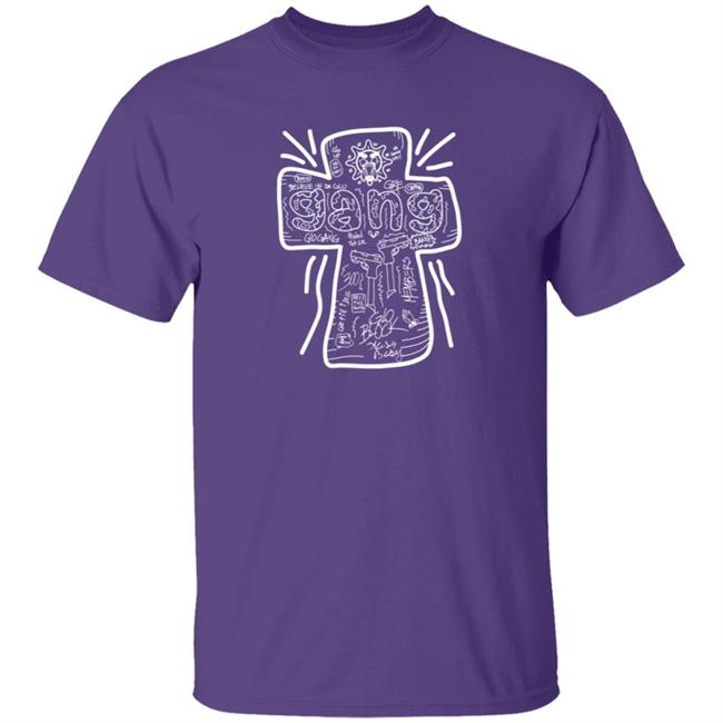 Glo Gang Merch Believe Cross Tee Shirt Glo Gang Merch Believe Cross Tee Shirt
