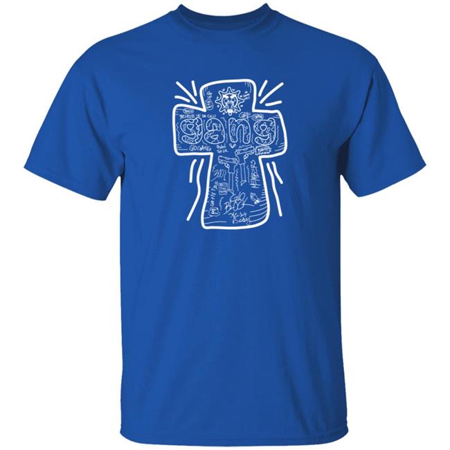 Glo Gang Merch Believe Cross Tee Shirt Glo Gang Merch Believe Cross Tee Shirt