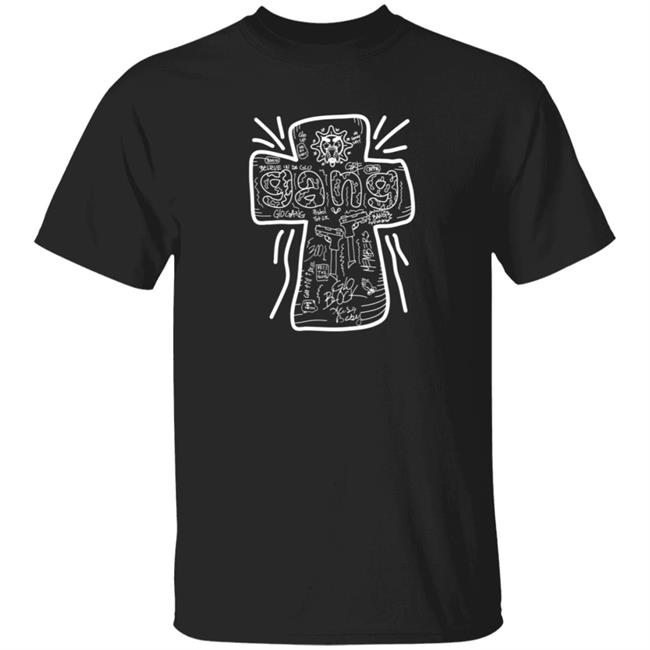 Glo Gang Merch Believe Cross Tee Shirt