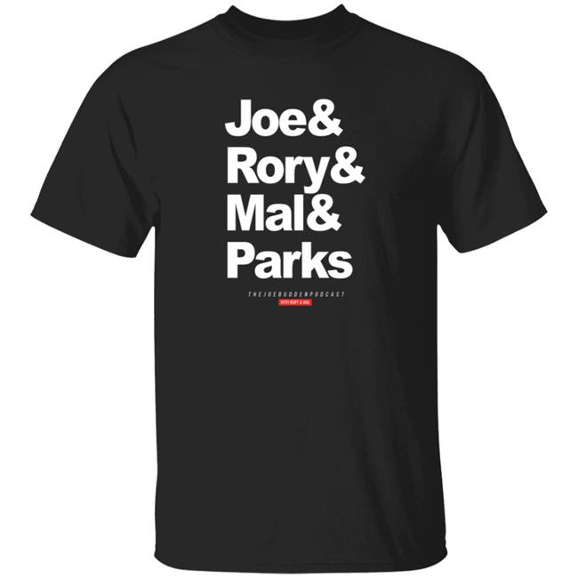 Joe Budden Podcast Merch Friend Of The Show Joe & Rory & Mal & Parks Tee Shirt Friend Of The Show Joe & Rory & Mal & Parks Tee Shirt