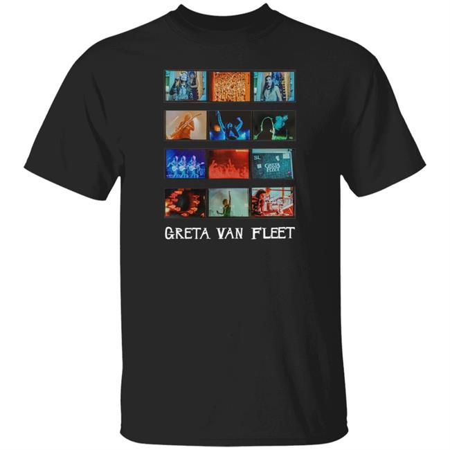 Greta Van Fleet Merch Collage T Shirt