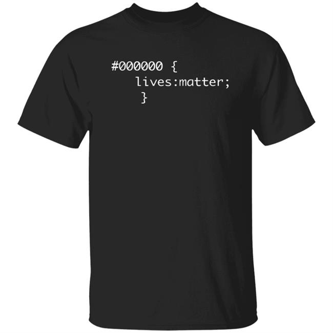 000000 Lives Matter Tee Shirt