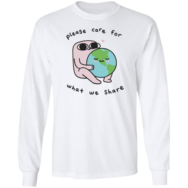 Ketnipz merch Please Care For What We Share Long Sleeve T Shirt
