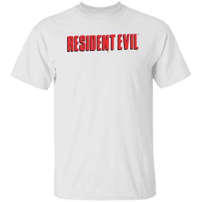 Graph Gaming Merch Resident Evil Vintage Cover White Tee Shirt