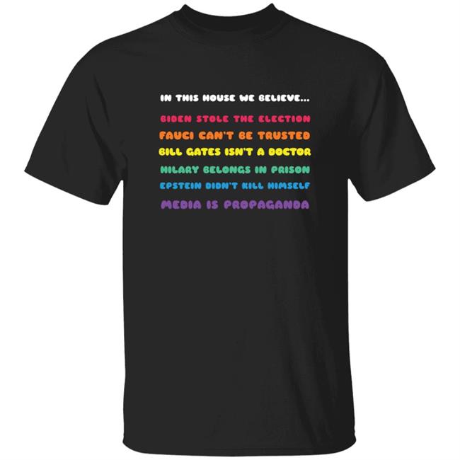 OptimalRedPiller Red Pill Buffet In This House We Belive Shirt
