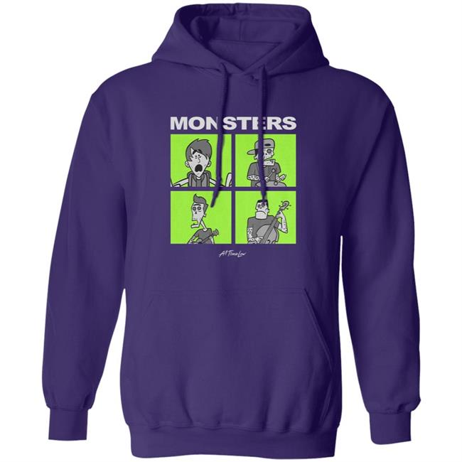 All Time Low Merch Monsters Square T Shirt All Time Low Merch Monsters Square T Shirt