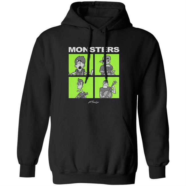 All Time Low Merch Monsters Square T Shirt All Time Low Merch Monsters Square T Shirt