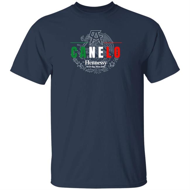 CA Canelo Alvarez Hennessy Never Stop Never Settle Shirt CA Canelo Alvarez Hennessy Never Stop Never Settle Shirt