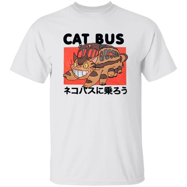 Quackity Core Studio Ghibli My Neighbour Totoro Cat Bus Shirt