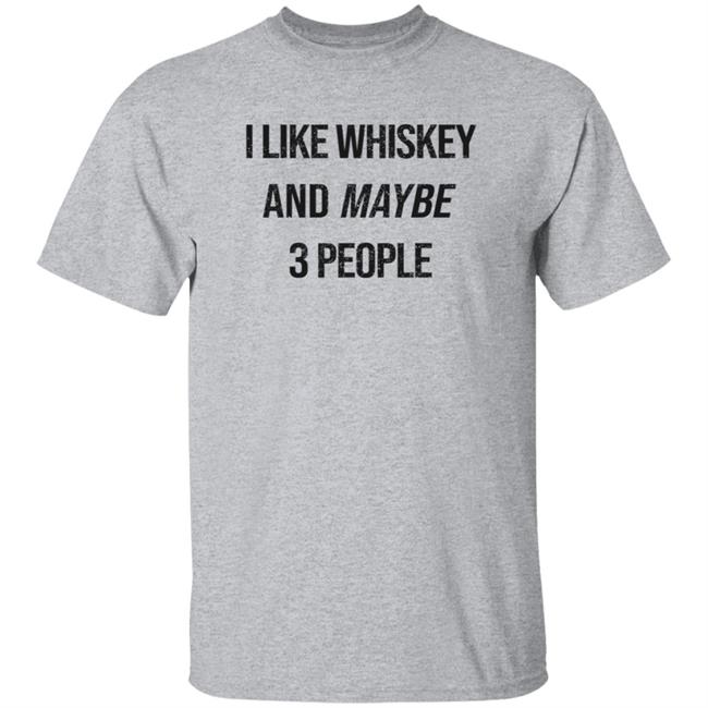 GStevens Jockey I Like Whiskey And Maybe 3 People Shirt