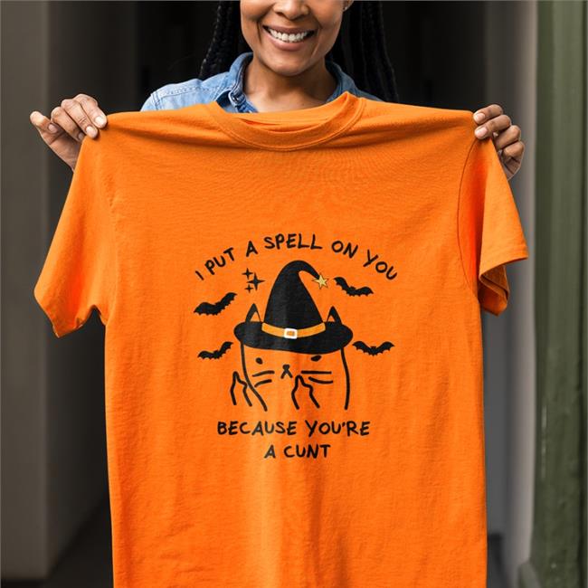 I Put A Spell On You Because You're A Cunt Hooded Sweatshirt Untamedego Merchandise