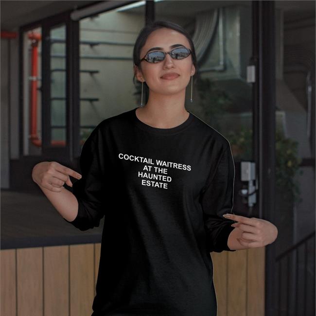 Cocktail Waitress At The Haunted Estate T Shirt