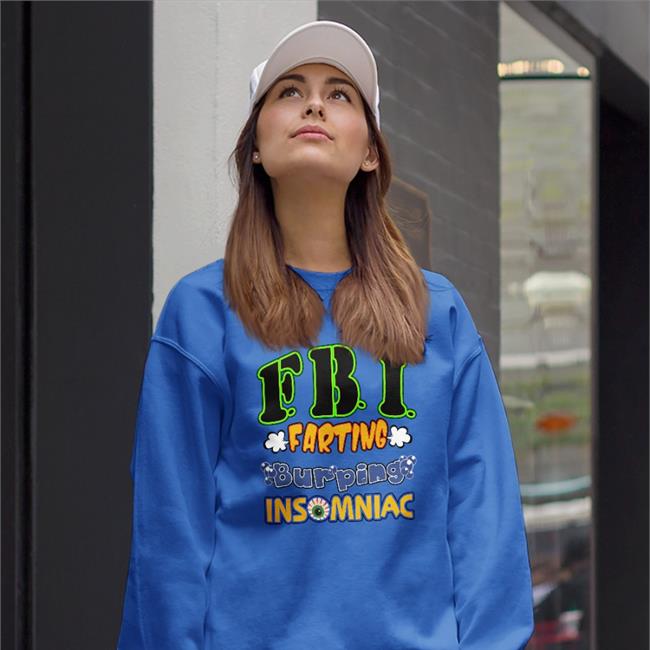 Fbi Farting Burping Insomniac Long Sleeve Tee Shirt