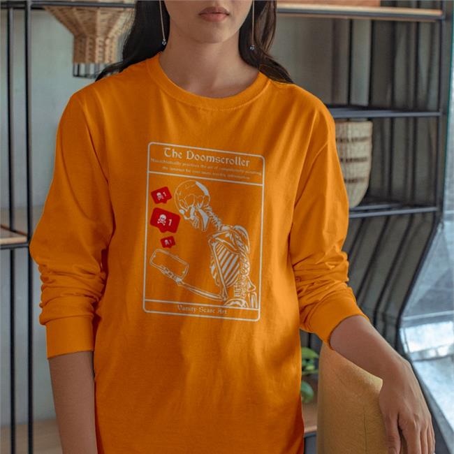 The Doomscroller Hooded Sweatshirt Vanity Scare Art Shop