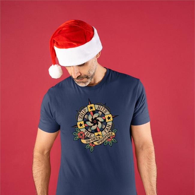 Roosterteeth Store Merch Ship Hits The Fan Tattoo Baseball Sleeve Tee Shiphitspod
