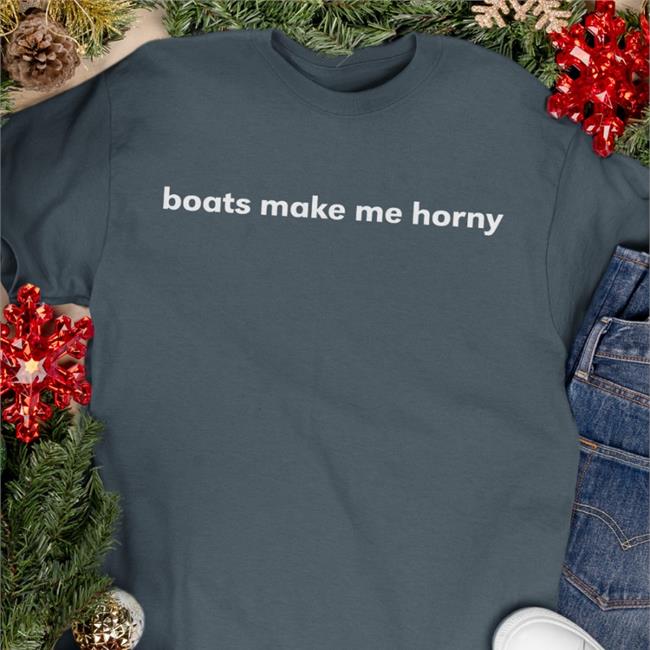 Sadie Crowell Merch Boats Make Me Horny Long Sleeve Tee