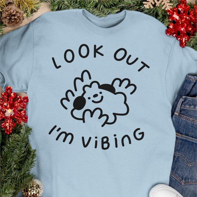 Hey Hey Momo Shop Merch Look Out I'm Vibing Tee Shirt Momo Draws