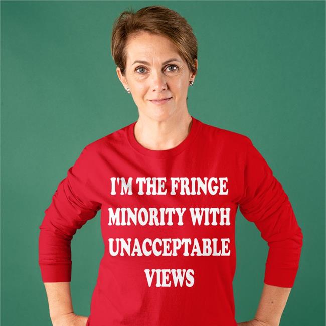 Ecofashionbybg Black I'm The Fringe Minority With Unacceptable Views Tank Top