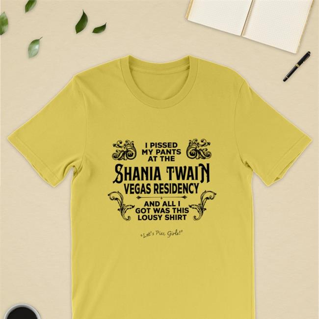 Adam Eliis I Pissed My Pants At The Shania Twain Offical Edition Tee White Adamtotscomix