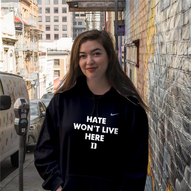 Hate Won’t Live Here Tank Top Duke Volleyball