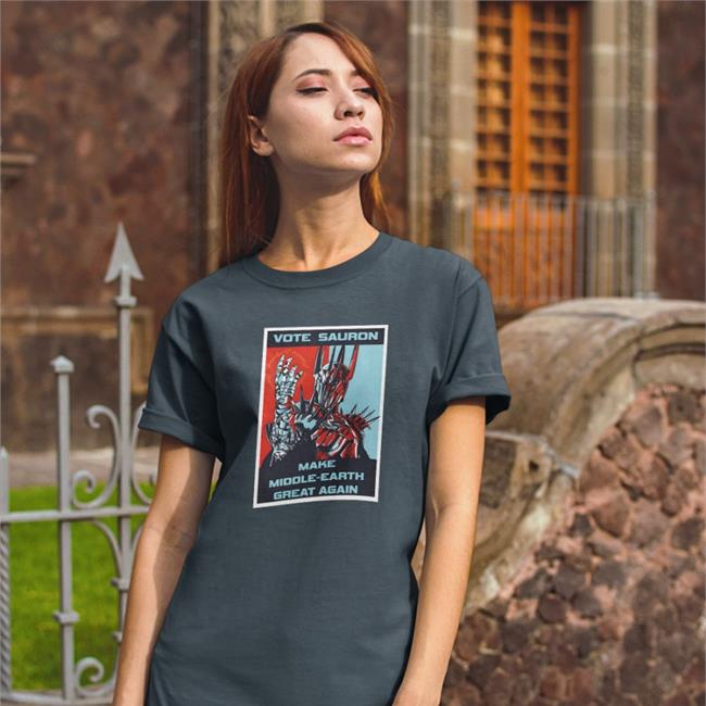 Top Trending Qwertee Merch Vote Sauron Make Middle Earth Great Again Shirt