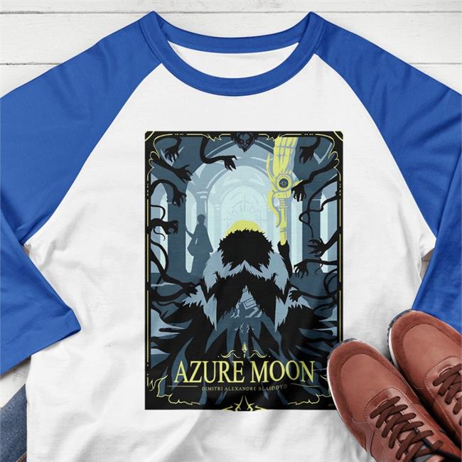Snip Snip Art Azure Moon TShirt Royal Chris Hackney AWA