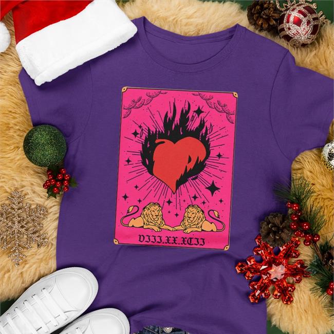 Burning Heart Shirt White