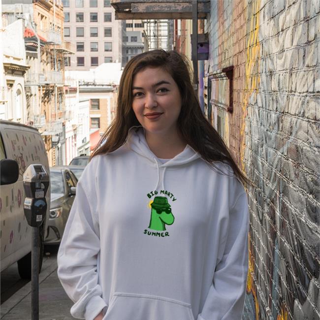 Robo_Barbie Big Marty Summer Sweatshirt White