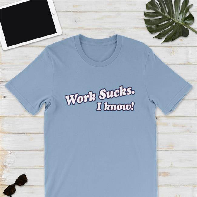 Barstool Sports Spittin' Chiclets Merch Work Sucks I Know Crewneck