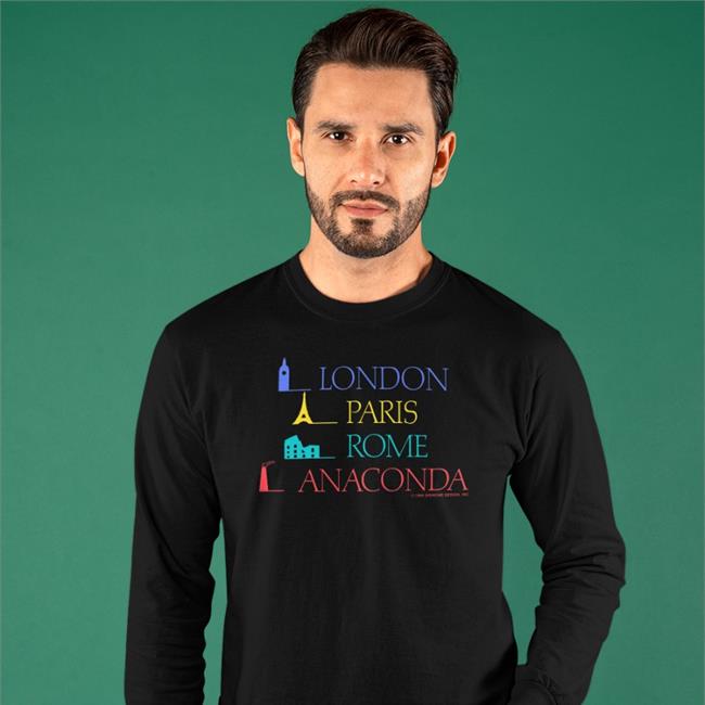 London Paris Rome Anaconda T Shirt Sierra Gideon