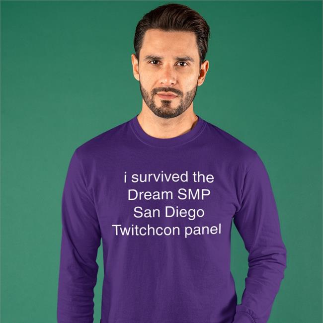 I Survived The Dream Smp San Diego Twitchcon Panel T Shirt Buttercupnom Black