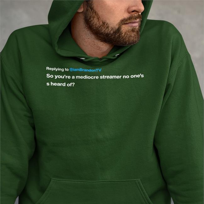Replying To Iambrandontv So You're A Mediocre Streamer No One's S Heard Of Hoodie