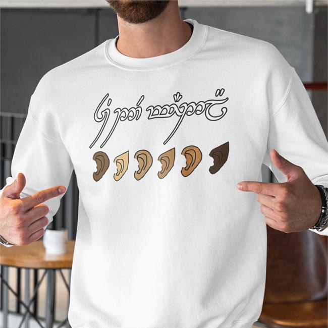 You All Are Welcome Here Elvish T Shirt White
