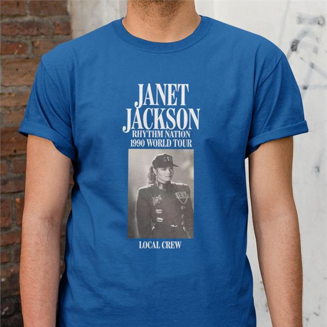 María Isabel Janet Jackson Rhythm Nation 1990 World Tour Local Crew Shirt