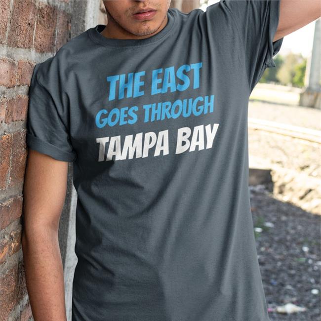The East Goes Through Tampa Bay Baseball Sleeve Tee