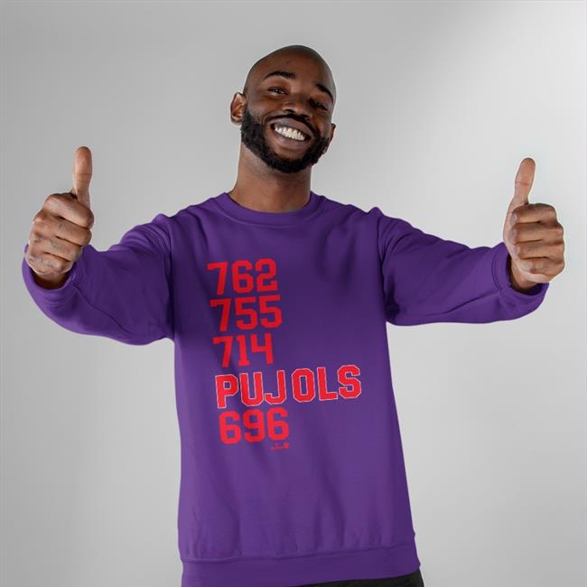 762 755 714 Pujols 696 Tee Shirt