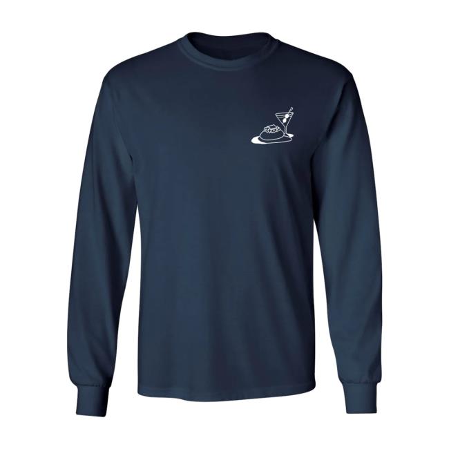 Alison Roman Merch Nothing Fancy Navy Long Sleeve T Shirt