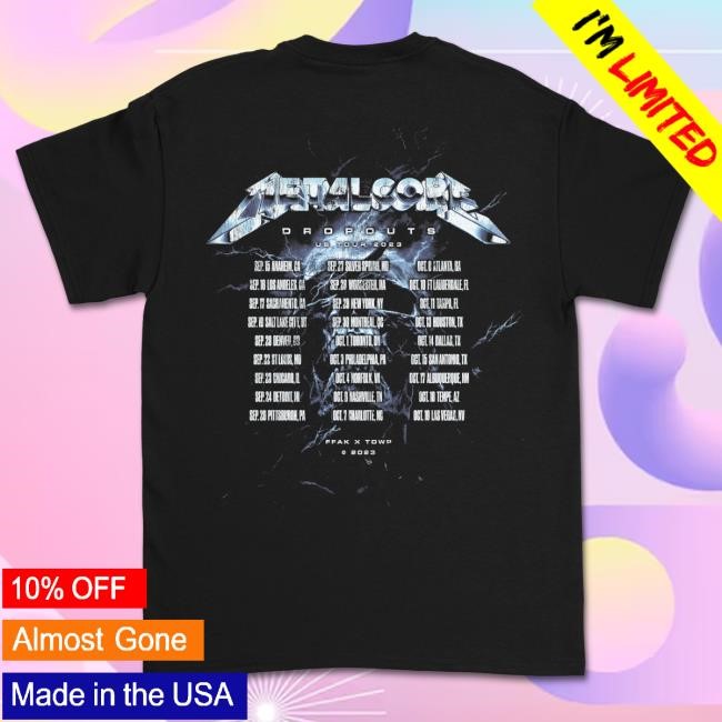 Fit For A King Metalcore Dropouts Tour Tshirt
