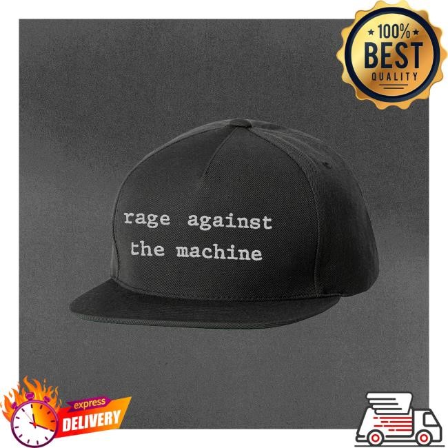 Rage Merch Store Typewriter Retro Hat Rage Against The Machine Bentley Clothing Shop Apparel