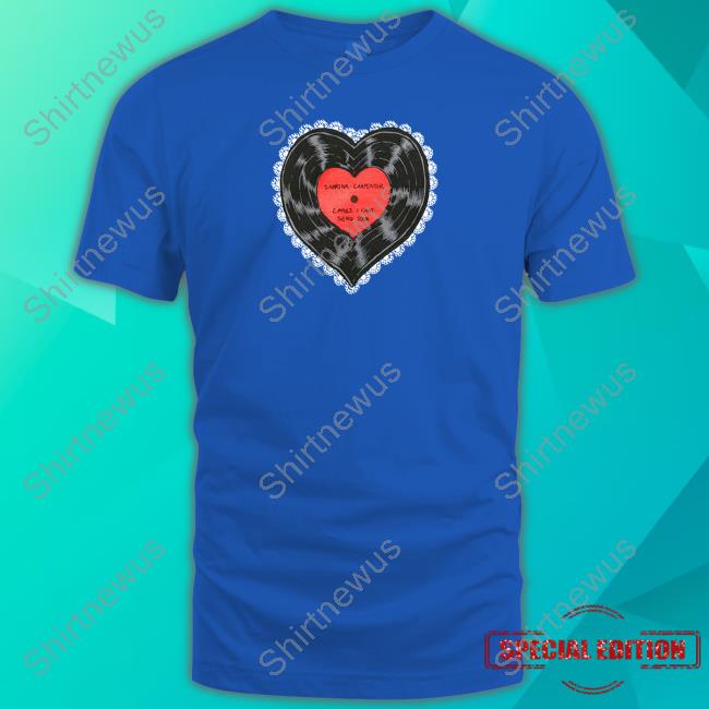 Official Sabrina Carpenter Shop Vinylheart E-Mails I Cant Send Tour T Shirt Brown