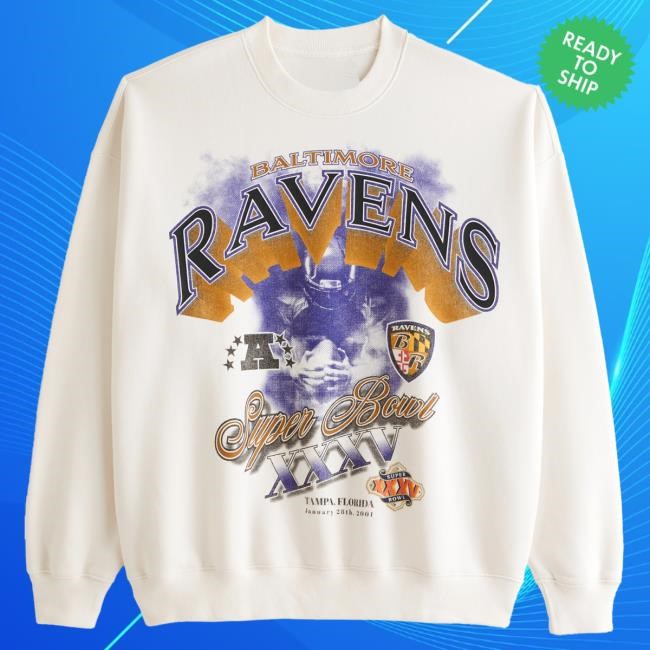 Classic Ravens Graphic Crew Built For Cold Games