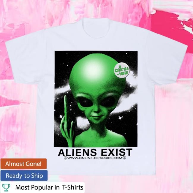 Official Online Ceramics blink-182 "Aliens Exist" Tshirt