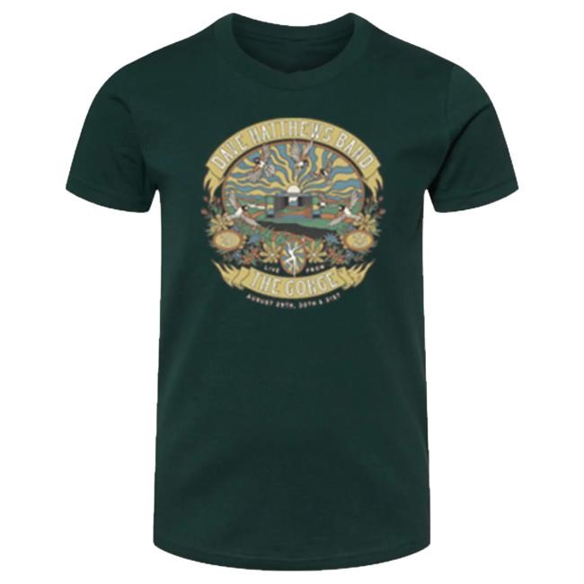 Official Dave Matthews Band Merch Store 2025 Gorge Youth Top Shirt