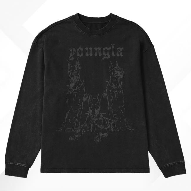 Youngla Apparel Merch 804 For All The Dogs LS Tee Youngla