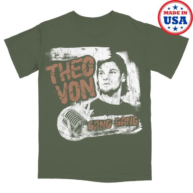 Official Theo Von Merch 90's Dark Chocolate Shirt